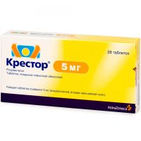 Крестор 5мг таб.п/об.пл. №28 (IPR PHARMACEUTICALS INC./ ЗИО-ЗДОРОВЬЕ ЗАО)