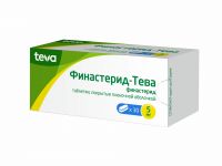 Финастерид-тева 5мг таб.п/об.пл. №30 (TEVA PHARMACEUTICAL WORKS PRIVATE CO.)