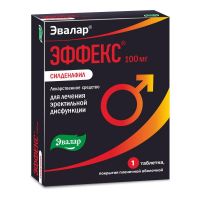 Эффекс силденафил 100мг таб.п/об.пл. №1 (ЭВАЛАР ЗАО)