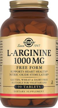 Солгар l-аргинин 1000мг таб. №90 (SOLGAR VITAMIN AND HERB)