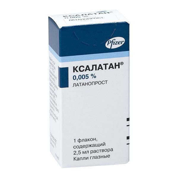 Ксалатан 0.005% 2.5мл капли глазн. №1 фл.-кап. (Pfizer mfg. belgium n.v.)