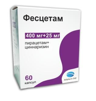 Фесцетам 400мг+25мг капс. №60