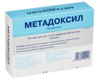 Метадоксил 300мг/ 5мл р-р д/ин.в/в.,в/м. №10 амп. (DOPPEL FARMACEUTICI S.R.L.)