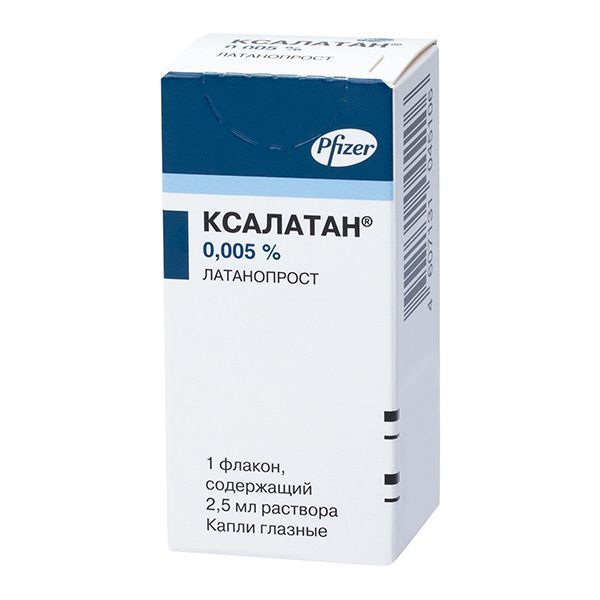 Ксалатан 0.005% 2.5мл капли глазн. №1 фл.-кап. (Pfizer mfg. belgium n.v.)