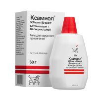 Ксамиол 60г гель д/пр.наружн. №1 фл.полим. (LEO PHARMACEUTICAL PRODUCTS A.S.)