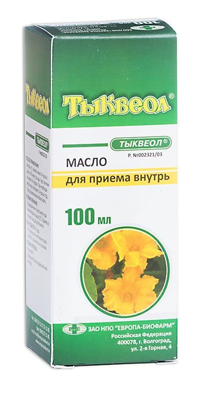 Тыквеол 100мл масло №1 фл.