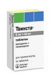 Твинста 5мг+40мг таб. №14 (BOEHRINGER INGELHEIM PHARMA GMBH)