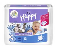 Белла подгузники baby happy №13 миди (TZMO S.A.)