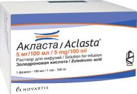 Акласта 50мкг/мл 100мл р-р д/инф. №1 фл.полим. (NOVARTIS PHARMA STEIN AG)