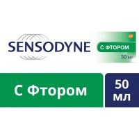 Сенсодин зубная паста ф 50г с фтором (GLAXOSMITHKLINE CONSUMER HEALTHCARE)