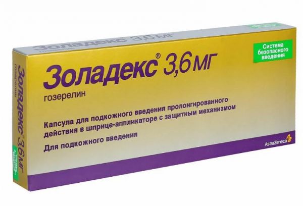 Золадекс 3.6мг капс.д/вв.п/к.пролонг. №1 шприц-аппликатор