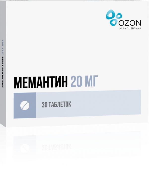 Мемантин 20мг таб.п/об.пл. №30