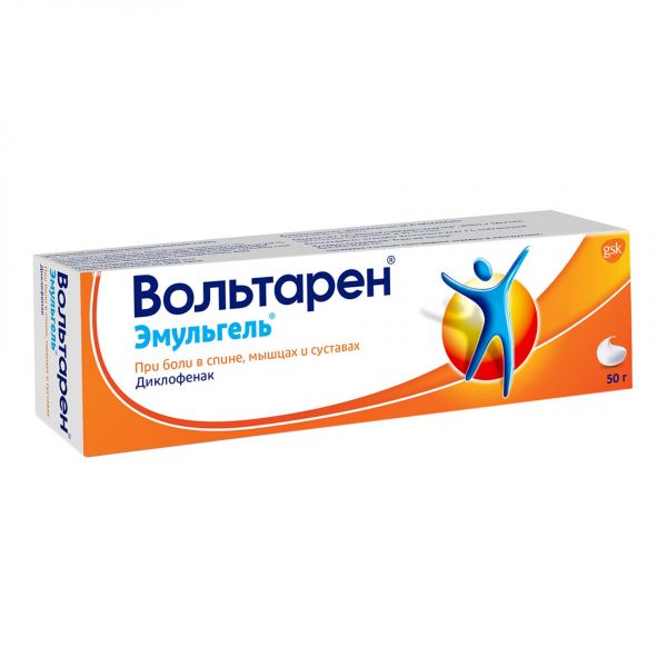 Вольтарен эмульгель 1% 50г гель д/пр.наружн. №1 туба (Novartis consumer health s.a.)