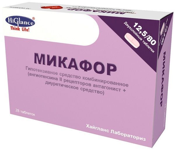 Микафор 12,5мг+ 80мг таб. №28