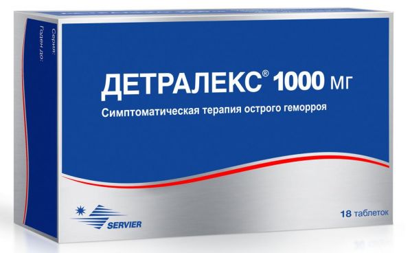 Детралекс 1000мг таб.п/об.пл. №18