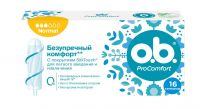 О.б. тампоны procomfort №16 нормал (JOHNSON & JOHNSON MEDICAL LTD.)