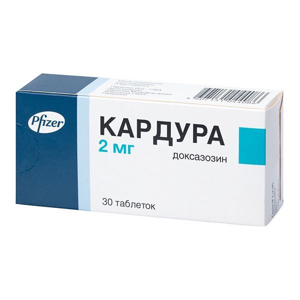 Кардура 2мг таб. №30 (Pfizer manufacturing deutschland gmbh)