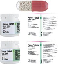 Креон 10000 150мг капс.киш/раств. №20 (ABBOTT LABORATORIES)