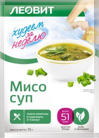 Леовит мисо-суп 15г конц-т сухой №1 пак. (ЛЕОВИТ НУТРИО ООО)