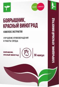 Эколеко комплекс экстрактов боярышника, красного винограда капс. №30 (ВНЕШТОРГ ФАРМА ООО (ВТФ ООО))