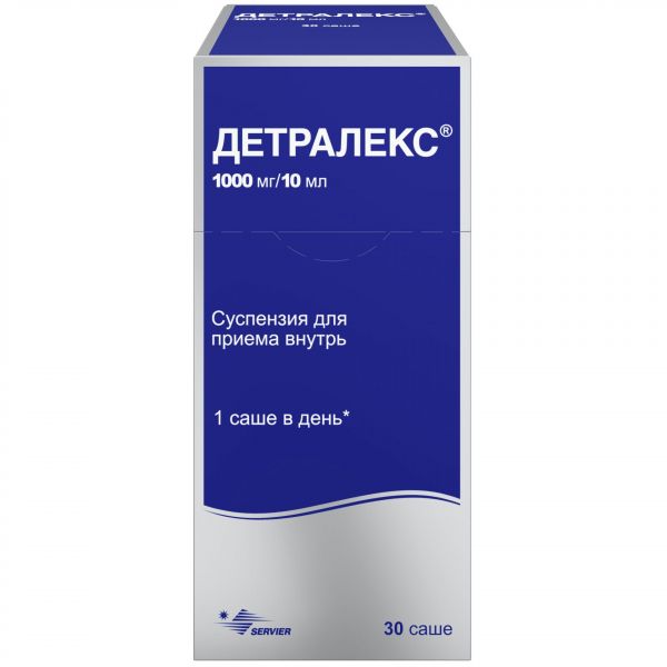 Детралекс 1000мг/10мл 10мл сусп.д/пр.внутр. №30 саше