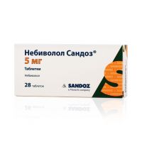 Небиволол 5мг таб. №28 (SANDOZ ILAC SANAYI VE TICARET A.S./ SALUTAS PHARMA GMBH)