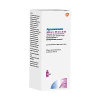 Аугментин 400мг+57мг/ 5мл 25,2г пор.д/сусп.д/пр.внутр. №1 фл. (GLAXO WELLCOME PRODUCTION S.A.S.)