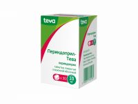 Периндоприл-тева 10мг таб.п/об.пл. №30 (TEVA PHARMACEUTICAL WORKS PRIVATE CO.)