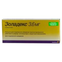 Золадекс 3.6мг капс.д/вв.п/к.пролонг. №1 шприц-аппликатор (ASTRAZENECA AB/ ЗИО-ЗДОРОВЬЕ ЗАО)