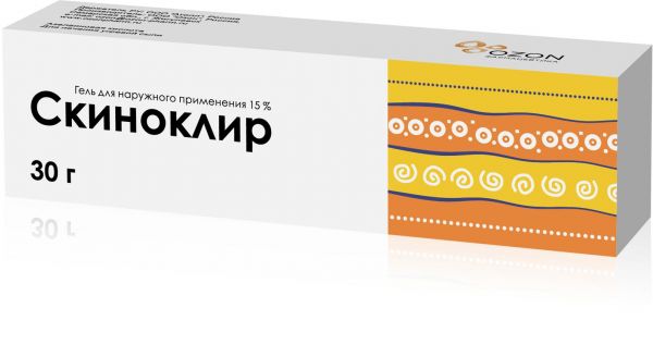 Скиноклир 15% 30г гель д/пр.наружн. (Озон ооо)