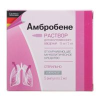 Амбробене 15мг/ 2мл 2мл р-р д/ин. №5 амп. (TEVA PHARMACEUTICAL INDUSTRIES LTD.)