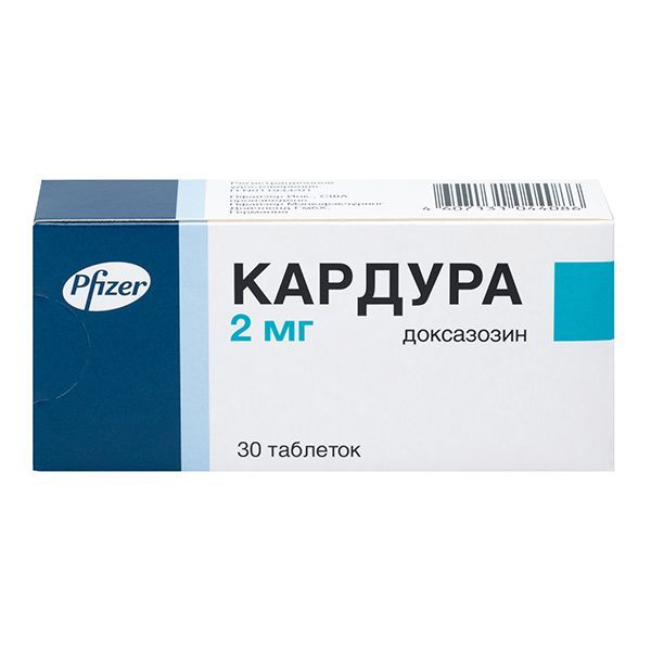 Кардура 2мг таб. №30 (Pfizer manufacturing deutschland gmbh)