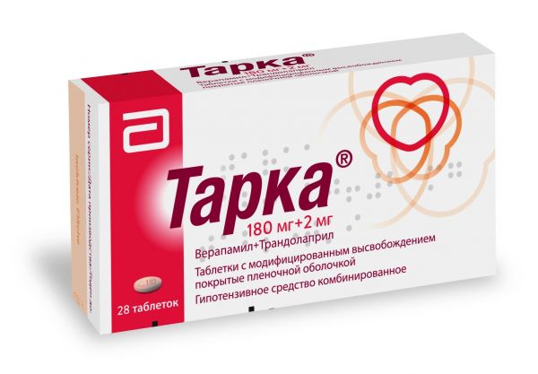 Тарка 2мг+180мг таб.п/об.модиф.высв. №28 (Abbvie deutshland gmbh & co.kg)