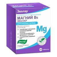 Магний b6 таб. №60 бад эвалар (ЭВАЛАР ЗАО)