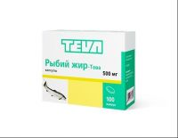 Рыбий жир-тева 500мг капс. №100 №2 (TEVA PHARMACEUTICAL WORKS PRIVATE CO.)