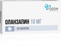 Оланзапин 10мг таб.п/об.пл. №28 (ОЗОН ООО)