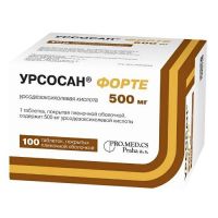 Урсосан форте 500мг таб.п/об.пл. №100 (PRO.MED.CS PRAHA A.S._2)