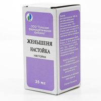 Женьшень 25мл настойка №1 фл. (ТУЛЬСКАЯ ФАРМАЦЕВТИЧЕСКАЯ ФАБРИКА ООО)
