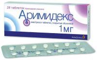 Аримидекс 1мг таб.п/об.пл. №28 (ASTRAZENECA PHARMACEUTICAL LP/ASTRAZENECA UK LTD_3)