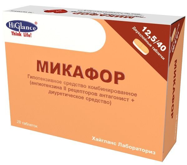 Микафор 12,5мг+ 40мг таб. №28