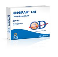 Цифран од 500мг таб.п/об.пл.пролонг. №10 (RANBAXY LABORATORIE LIMITED)