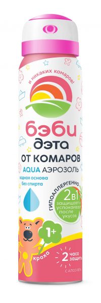 Дэта беби аэрозоль от комаров 100мл 2 в 1 аква (ХИМИК ОАО)