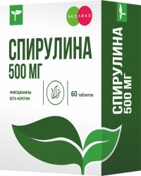 Эколеко спирулина 500мг таб. №60 (КВАДРАТ-С ООО)