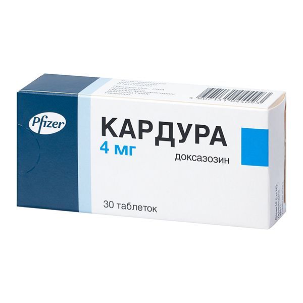 Кардура 4мг таб. №30 (Pfizer manufacturing deutschland gmbh)