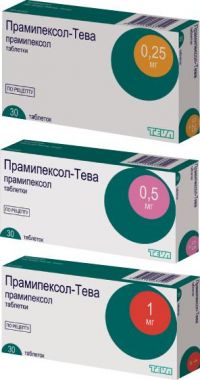 Прамипексол 1мг таб. №30 (TEVA CANADA LTD.)