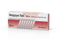 Феррум лек 100мг таб.жев. №30 (LEK PHARMACEUTICALS D.D.)