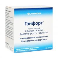 Ганфорт 0,3мг+5мг/мл 0,4мл капли глазн. №30 фл.-кап. (ALLERGAN PHARMACEUTICAL IRELAND)