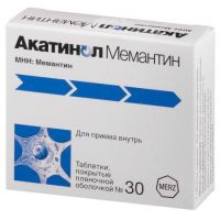 Акатинол мемантин 10мг таб. №30 (MERZ PHARMA GMBH & CO./ЗИО-ЗДОРОВЬЕ ЗАО)