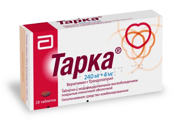 Тарка 4мг+240мг таб.модиф.высв. №28 (Abbvie deutshland gmbh & co.kg)