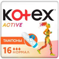 Котекс тампоны №16 эктив нормал (KIMBERLY-CLARK S.R.O.)